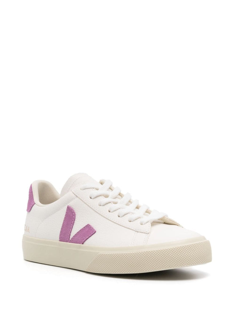 Veja White Purple Low Top Trainers 1