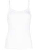 'White Thick Ribbed Vest'