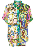Alemais Multicoloured Abstract Print Short Sleeve Shirt