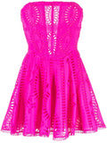 Charo Ruiz Ibiza Pink Embroidered Sleeveless Mini Dress