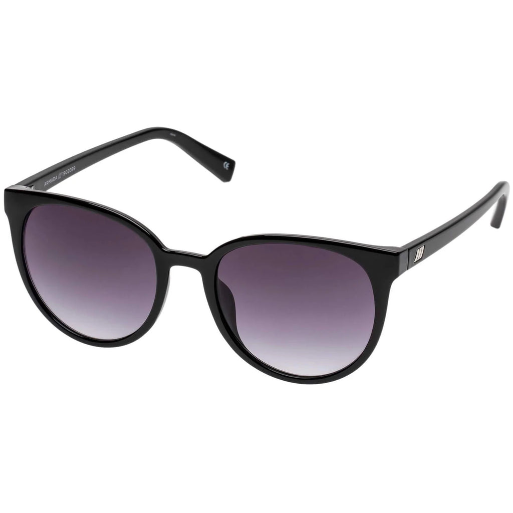 Le Specs Black Oversized Sunglasses 1