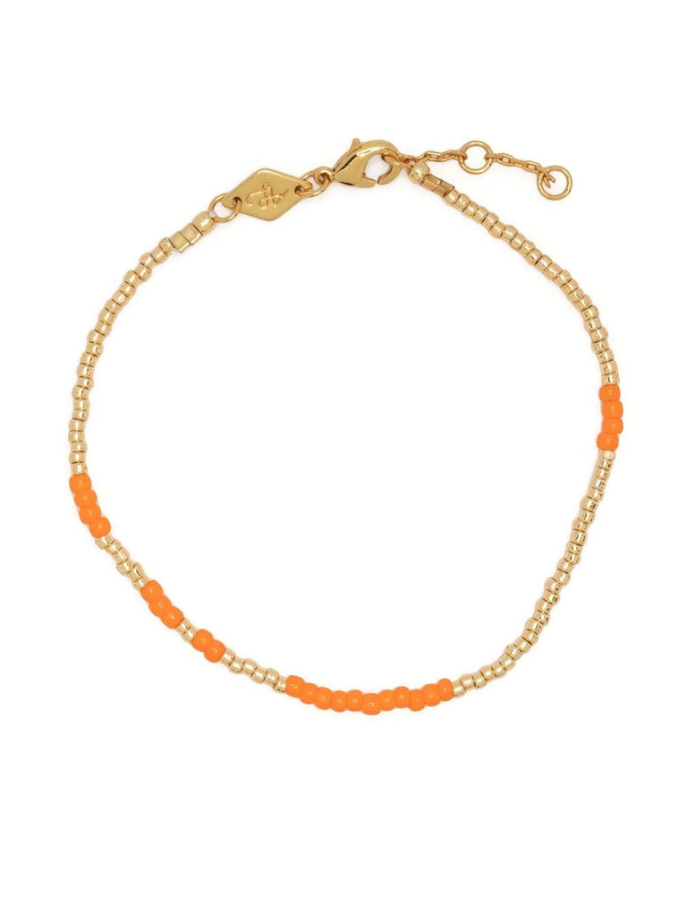 Anni Lu Orange Gold Beaded Bracelet