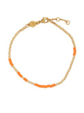 Anni Lu Orange Gold Beaded Bracelet