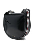 Isabel Marant Black Leather Woven Strap Shoulder Bag 2