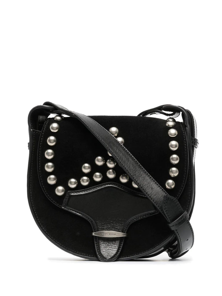 Women's Vigo Leather Shoulder Baguette Bag In Black | Isabel Marant IN