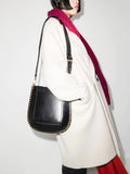 Isabel Marant Black Gold Leather Studded Shoulder Bag 1