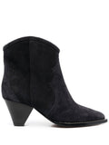 Isabel Marant Faded Black Suede Ankle Boots