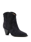 Isabel Marant Faded Black Suede Ankle Boots 1