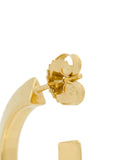 Maria Black Gold Tapered Hoop Earring 3