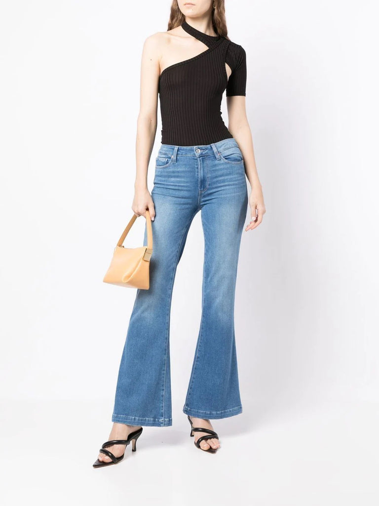 Blue ‘Genevieve 32’ High Rise Flared Jeans