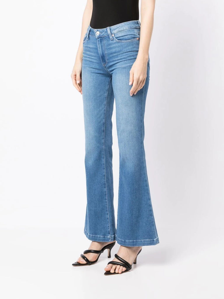 Blue ‘Genevieve 32’ High Rise Flared Jeans