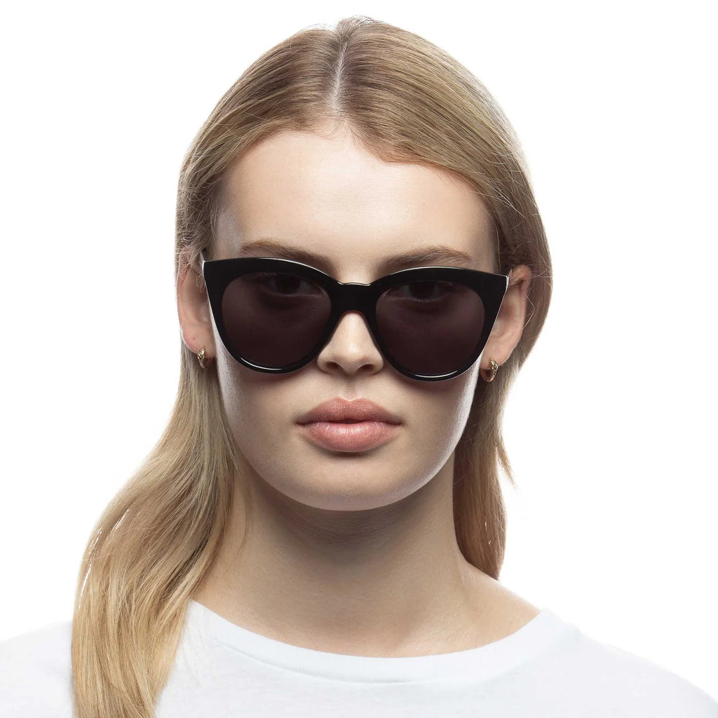 Le Specs Black Thick Frame Sunglasses 2
