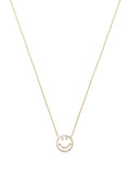 Roxanne First Gold Diamond Smiley Face Necklace 2