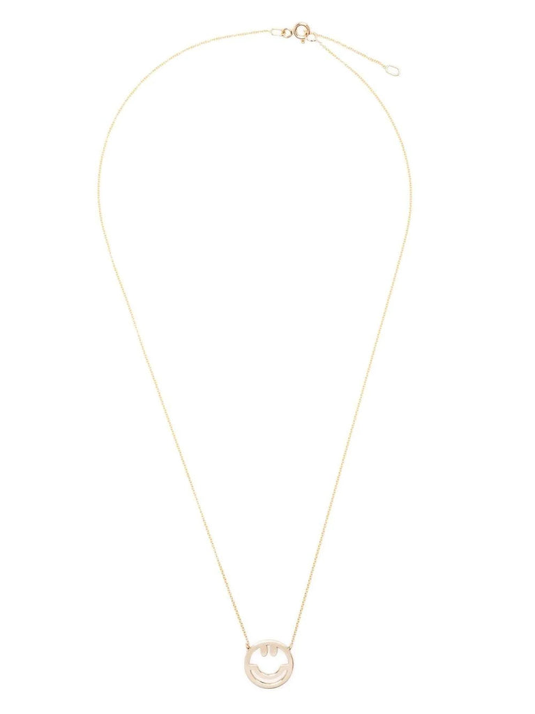 Roxanne First Gold Smiley Face Necklace