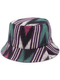 Isabel Marant Dark Purple Green Printed Bucket Hat 