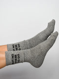 Soxygen Grey Unisex But Nowhere To Go Classic Socks