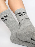 Soxygen Unisex Grey Fund Me Classic Socks