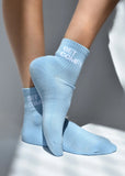 Sky Blue 'Get Comfy' Ankle Socks