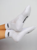 Unisex White ‘Ugh’ Ankle Socks