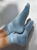 Soxygen Blue Ugh Slogan Ankle Socks 1