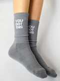 Unisex Grey ‘You Got This’ Classic Socks